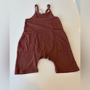 Fornia Kids Rust Sleeveless Shorts Romper